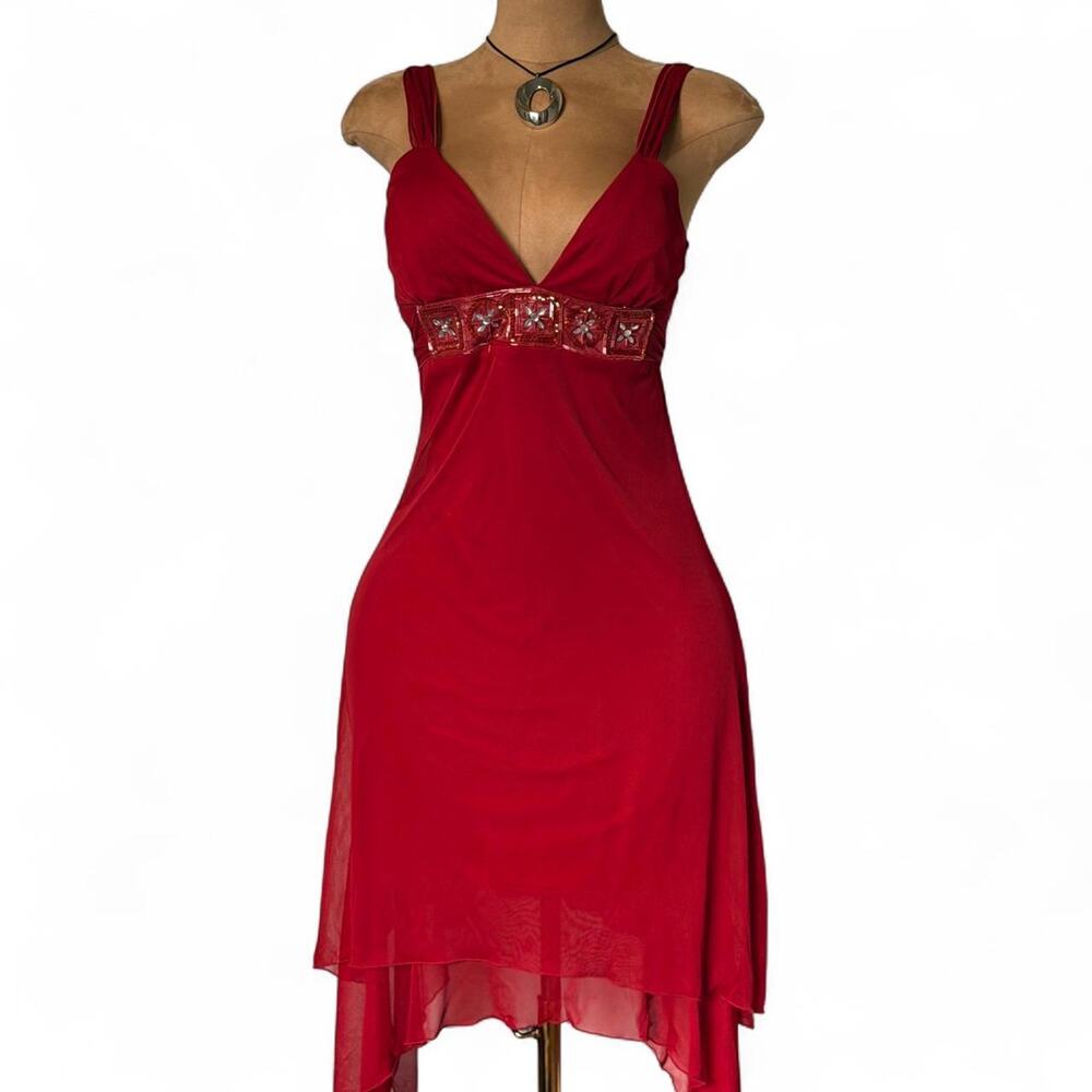 My michelle red embellished y2k
